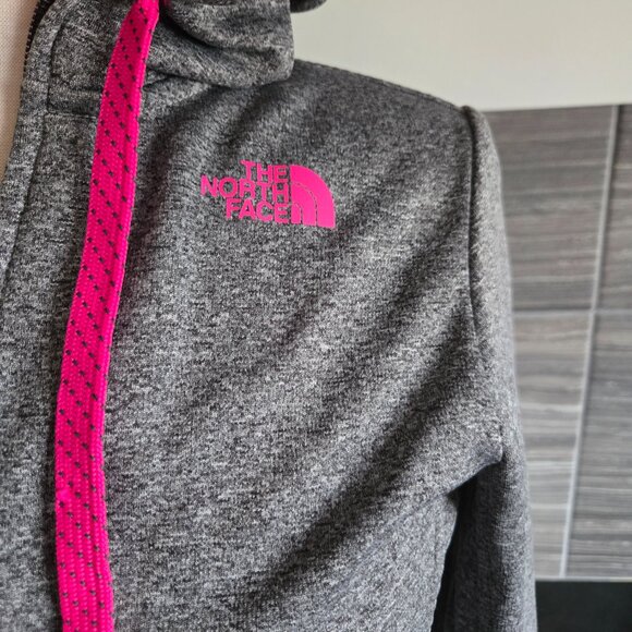 The North Face Women’s Hoodie – Gray & Pink – Size Small - Picture 2 of 3